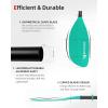 imageAbahub Adjustable Kayak Paddle 210230 cm 230250 cm Floating Kayaking Oars Boating Oars Canoeing Oars BlackMint Green
