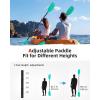 imageAbahub Adjustable Kayak Paddle 210230 cm 230250 cm Floating Kayaking Oars Boating Oars Canoeing Oars BlackMint Green