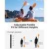 imageAbahub Adjustable Kayak Paddle 210230 cm 230250 cm Floating Kayaking Oars Boating Oars Canoeing Oars BlackOrange