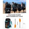 imageAbahub Adjustable Kayak Paddle 210230 cm 230250 cm Floating Kayaking Oars Boating Oars Canoeing Oars BlackOrange