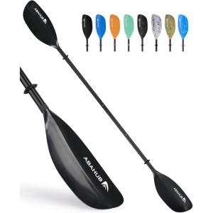 imageAbahub Adjustable Kayak Paddle 210230 cm 230250 cm Floating Kayaking Oars Boating Oars Canoeing Oars BlackBlack