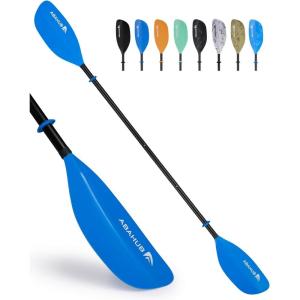 imageAbahub Adjustable Kayak Paddle 210230 cm 230250 cm Floating Kayaking Oars Boating Oars Canoeing Oars BlackBlue