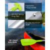 imageAbahub Premium 2142 Emergency Telescoping Paddle Aluminium Shaft for Canoeing Boating Kayaing Lightweight Oars Green 1 Paddle