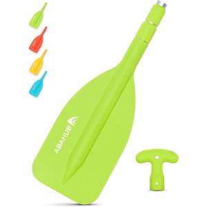 imageAbahub Premium 2142 Emergency Telescoping Paddle Aluminium Shaft for Canoeing Boating Kayaing Lightweight Oars Green 1 Paddle