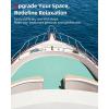 imageAbahub EVA Foam Boat Flooring 96x162353847 48x16 NonSlip Surfboard Traction Pad Grip Mat SelfAdhesive Trimmable Decking Sheet for SUP Paddleboard Kayak SurfingMint Green