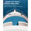 imageAbahub EVA Foam Boat Decking 48x16 NonSlip Surfboard Traction Pad Grip Mat SelfAdhesive Trimmable Flooring Sheet for Boats SUP Board Kayak Surfing Blue