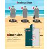 imageAbahub Surf Poncho Changing Robe with Hood Thick Quick Dry Microfiber Wetsuit Changing Towel for Surfing Beach Swim Outdoor Sports Men Women Absorbent Wearable Towel Cover UpGreySea Blue
