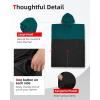 imageAbahub Surf Poncho Changing Robe with Hood Thick Quick Dry Microfiber Wetsuit Changing Towel for Surfing Beach Swim Outdoor Sports Men Women Absorbent Wearable Towel Cover UpGreySea BlueBlack