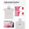 imageAbahub Surf Poncho Changing Robe with Hood Thick Quick Dry Microfiber Wetsuit Changing Towel for Surfing Beach Swim Outdoor Sports Men Women Absorbent Wearable Towel Cover UpGreyPink