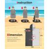imageAbahub Surf Poncho Changing Robe with Hood Thick Quick Dry Microfiber Wetsuit Changing Towel for Surfing Beach Swim Outdoor Sports Men Women Absorbent Wearable Towel Cover UpGreyGrey
