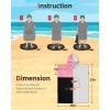 imageAbahub Surf Poncho Changing Robe with Hood Thick Quick Dry Microfiber Wetsuit Changing Towel for Surfing Beach Swim Outdoor Sports Men Women Absorbent Wearable Towel Cover UpGreyPinkBlack