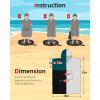 imageAbahub Surf Poncho Changing Robe with Hood Thick Quick Dry Microfiber Wetsuit Changing Towel for Surfing Beach Swim Outdoor Sports Men Women Absorbent Wearable Towel Cover UpGreySea BlueBlack