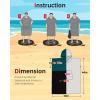 imageAbahub Surf Poncho Changing Robe with Hood Thick Quick Dry Microfiber Wetsuit Changing Towel for Surfing Beach Swim Outdoor Sports Men Women Absorbent Wearable Towel Cover UpGreySea BlueBlack