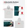 imageAbahub Surf Poncho Changing Robe with Hood Thick Quick Dry Microfiber Wetsuit Changing Towel for Surfing Beach Swim Outdoor Sports Men Women Absorbent Wearable Towel Cover UpGreySea Blue