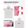 imageAbahub Surf Poncho Changing Robe with Hood Thick Quick Dry Microfiber Wetsuit Changing Towel for Surfing Beach Swim Outdoor Sports Men Women Absorbent Wearable Towel Cover UpGreyPink