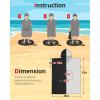imageAbahub Surf Poncho Changing Robe with Hood Thick Quick Dry Microfiber Wetsuit Changing Towel for Surfing Beach Swim Outdoor Sports Men Women Absorbent Wearable Towel Cover UpGreyBlack