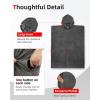 imageAbahub Surf Poncho Changing Robe with Hood Thick Quick Dry Microfiber Wetsuit Changing Towel for Surfing Beach Swim Outdoor Sports Men Women Absorbent Wearable Towel Cover UpGreyGrey