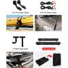 imageAbahub Soft Roof Rack Pads for Surfboard SUP Kayak Canoe Heavy Duty Universal Car Roof Racks System for Padle Boards Compatible with SUVs Sedans Hatchbacks 2Door or 4Door CarsBlack Use with Cross Bar
