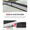 imageAbahub Soft Roof Rack Pads for Surfboard SUP Kayak Canoe Heavy Duty Universal Car Roof Racks System for Padle Boards Compatible with SUVs Sedans Hatchbacks 2Door or 4Door CarsWhite EVA foam Use without Cross Bar