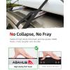 imageAbahub Soft Roof Rack Pads for Surfboard SUP Kayak Canoe Heavy Duty Universal Car Roof Racks System for Padle Boards Compatible with SUVs Sedans Hatchbacks 2Door or 4Door CarsWhite EVA foam Use without Cross Bar