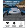 imageAbahub EVA Foam Boat Decking 96x4563628824168 48x168 SelfAdhesive Faux Teak Marine Flooring Sheet Traction Pad for Boats Surfboard Swim Platform RV FloorDark Gray With Black Linesborder