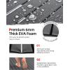 imageAbahub EVA Foam Boat Decking 96x4563628824168 48x168 SelfAdhesive Faux Teak Marine Flooring Sheet Traction Pad for Boats Surfboard Swim Platform RV FloorDark Gray With Black Linesborder