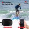 imageAbahub Premium Coil SUP Leash 10 ft Coiled Paddle Board Leashes 72mm Thick Legrope Strap for Longboard Surfboards Standup Paddleboards iSUP Replacement Leg Rope 8 Colorsblack clear core lite