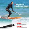 imageAbahub Premium Coil SUP Leash 10 ft Coiled Paddle Board Leashes 72mm Thick Legrope Strap for Longboard Surfboards Standup Paddleboards iSUP Replacement Leg Rope 8 Colorsblack clear core lite