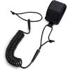 imageAbahub Premium Coil SUP Leash 10 ft Coiled Paddle Board Leashes 72mm Thick Legrope Strap for Longboard Surfboards Standup Paddleboards iSUP Replacement Leg Rope 8 Colorsblack lite