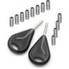 imageAbahub Surfboard Fin Key Screws Kit for FuturesFCS Fins with Surf Wax Comb ampamp 2 Extra Keys and ScrewsFor FCSBlack