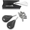 imageAbahub Surfboard Fin Key Screws Kit for FuturesFCS Fins with Surf Wax Comb ampamp 2 Extra Keys and ScrewsFor FuturesBlack