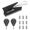 imageAbahub Surfboard Fin Key Screws Kit for FuturesFCS Fins with Surf Wax Comb ampamp 2 Extra Keys and ScrewsFor FuturesBlack