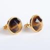 imageAbahub Earstuds faceted round 12mm cabochon fancy fashion