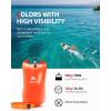 imageAbahub Swim Bubble Safety Tow Float Achieve Be Bright Be Seen Be Safer for Open Water Swimmers and Triathletes During Outdoor Swimming High Visibility Buoy Enhances Protection ampamp Visibility