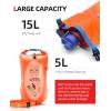 imageAbahub Swim Bubble Safety Tow Float Achieve Be Bright Be Seen Be Safer for Open Water Swimmers and Triathletes During Outdoor Swimming High Visibility Buoy Enhances Protection ampamp Visibility