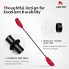 imageAbahub Kayak Paddle 905 Inches Kayaking Oars for Boating Canoeing with Free Paddle Leash Aluminum Alloy Shaft BlackBlueGreenOrangeYellow Plastic BladesGradient Pink Print