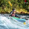 imageAbahub Kayak Paddle 905 Inches Kayaking Oars for Boating Canoeing with Free Paddle Leash Aluminum Alloy Shaft BlackBlueGreenOrangeYellow Plastic BladesGradient Yellow Print