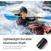 imageAbahub Kayak Paddle 905 Inches Kayaking Oars for Boating Canoeing with Free Paddle Leash Aluminum Alloy Shaft BlackBlueGreenOrangeYellow Plastic Bladesblue