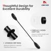 imageAbahub Kayak Paddle 905 Inches Kayaking Oars for Boating Canoeing with Free Paddle Leash Aluminum Alloy Shaft BlackBlueGreenOrangeYellow Plastic Bladesblack