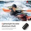 imageAbahub Kayak Paddle 905 Inches Kayaking Oars for Boating Canoeing with Free Paddle Leash Aluminum Alloy Shaft BlackBlueGreenOrangeYellow Plastic Bladesorange