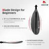 imageAbahub Kayak Paddle 905 Inches Kayaking Oars for Boating Canoeing with Free Paddle Leash Aluminum Alloy Shaft BlackBlueGreenOrangeYellow Plastic Bladesblack