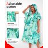 imageAbahub Light Surf Poncho for Adults Quick Dry Microfiber Towel with Hood Compact Packable Cover Up Thick Yet Portable Beach Swim Changing Robe L Green Turtle ZipperedGreen Turtle Zippered