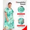 imageAbahub Light Surf Poncho for Adults Quick Dry Microfiber Towel with Hood Compact Packable Cover Up Thick Yet Portable Beach Swim Changing Robe L Green Turtle ZipperedGreen Turtle Zippered