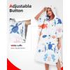 imageAbahub Surf Poncho Men ampamp Women Towel Poncho Adult with Hood Thick Quick Dry Changing Poncho Towel Microfiber Wearable Cover Up for Surfing Beach Swim  Absorbent Changing Towel L Green TurtleWhite Seabed Zippered