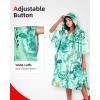 imageAbahub Surf Poncho Men ampamp Women Towel Poncho Adult with Hood Thick Quick Dry Changing Poncho Towel Microfiber Wearable Cover Up for Surfing Beach Swim  Absorbent Changing Towel L Green TurtleGreen Turtle Zippered