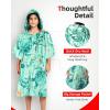 imageAbahub Surf Poncho Men ampamp Women Towel Poncho Adult with Hood Thick Quick Dry Changing Poncho Towel Microfiber Wearable Cover Up for Surfing Beach Swim  Absorbent Changing Towel L Green TurtleGreen Turtle Zippered