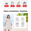 imageAbahub Surf Poncho Men ampamp Women Towel Poncho Adult with Hood Thick Quick Dry Changing Poncho Towel Microfiber Wearable Cover Up for Surfing Beach Swim  Absorbent Changing Towel L Green TurtlePink Flower