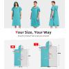 imageAbahub Surf Poncho Men ampamp Women Towel Poncho Adult with Hood Thick Quick Dry Changing Poncho Towel Microfiber Wearable Cover Up for Surfing Beach Swim  Absorbent Changing Towel L Green TurtleTeal