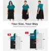 imageAbahub Surf Poncho Men ampamp Women Towel Poncho Adult with Hood Thick Quick Dry Changing Poncho Towel Microfiber Wearable Cover Up for Surfing Beach Swim  Absorbent Changing Towel L Green TurtleDark GreenBlack