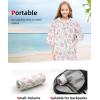 imageAbahub Surf Poncho Men ampamp Women Towel Poncho Adult with Hood Thick Quick Dry Changing Poncho Towel Microfiber Wearable Cover Up for Surfing Beach Swim  Absorbent Changing Towel L Green TurtlePink Flower